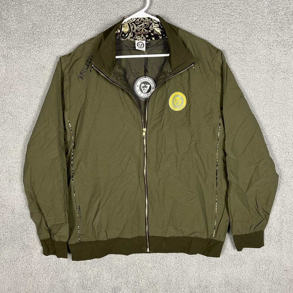 Grindstone Universal Rocket Man Jacket Mens size 2XL Full Zip Windbreaker Lined‎